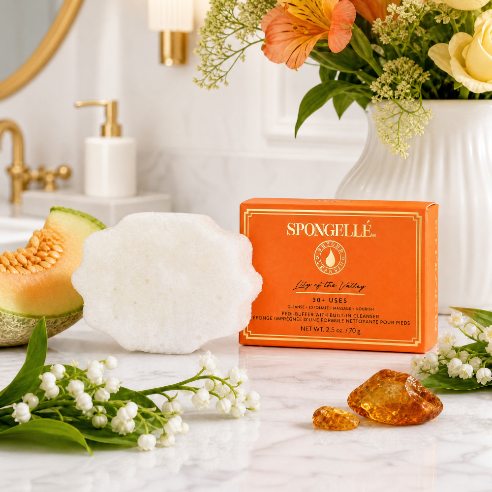 Lily of the Valley Pedicure Buffer – At-Home Foot Spa Exfoliator