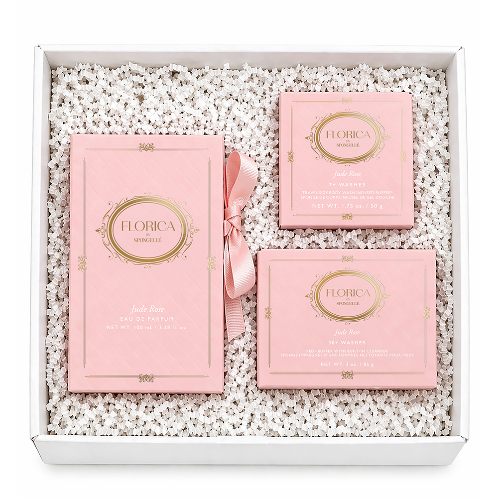 Luxury Rose Bath & Body Gift Set – 3-Piece Spa Gift for Her